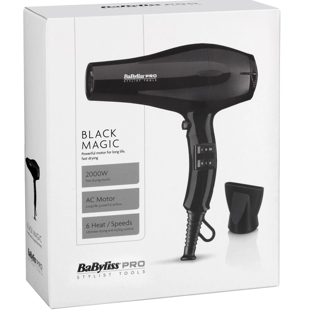 Babyliss Pro Black Magic 2000w Hair Dryer 5 Babyliss Pro Black Magic 2000w Hair Dryer - Image 3