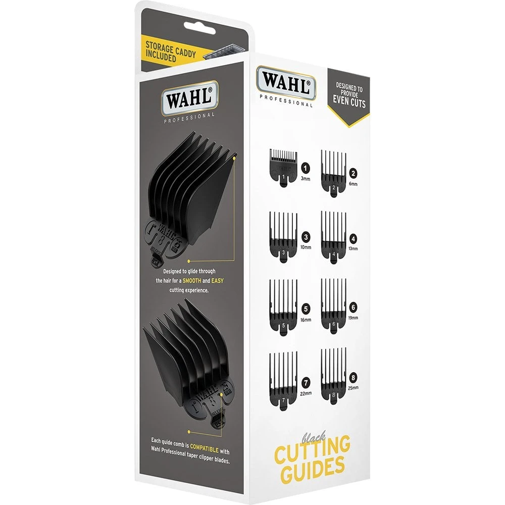 Wahl Black Plastic Clipper Attachment Comb Set 5 Wahl Black Plastic Clipper Attachment Comb Set - Image 3