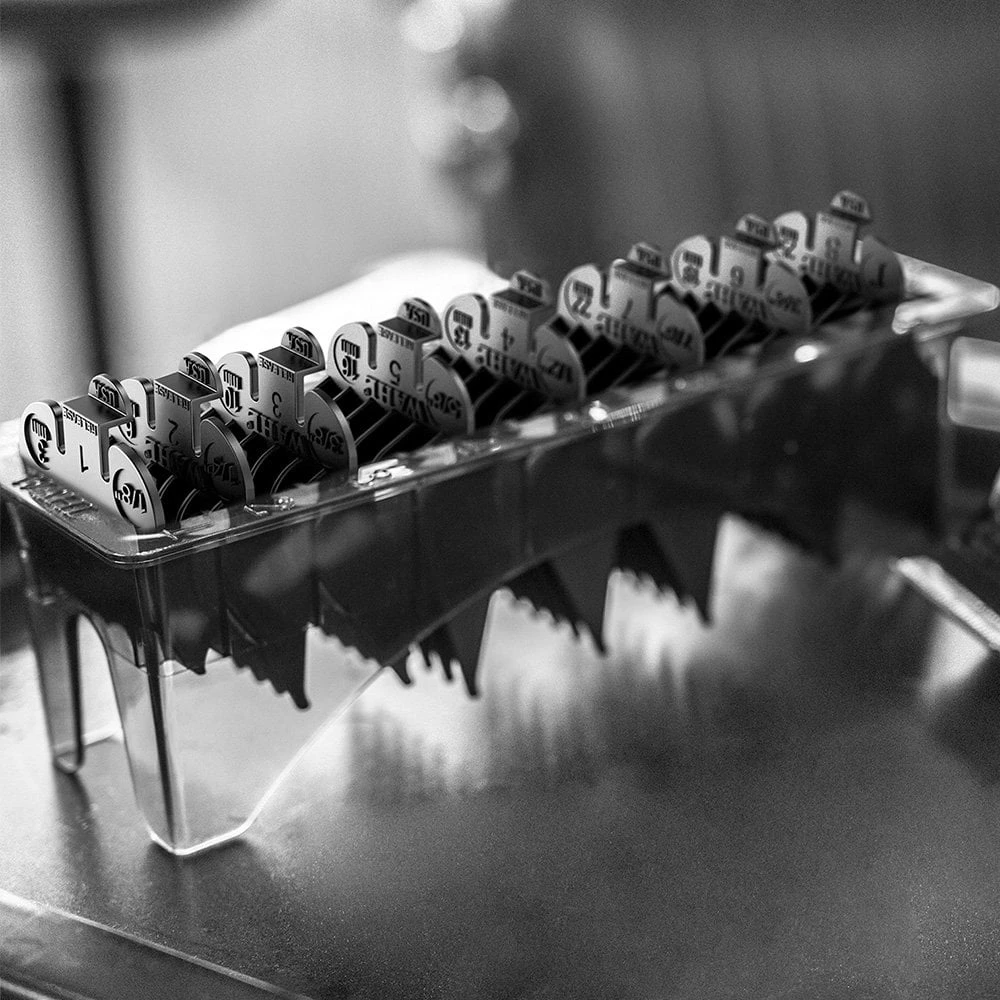 Wahl Black Plastic Clipper Attachment Comb Set 6 Wahl Black Plastic Clipper Attachment Comb Set - Image 4