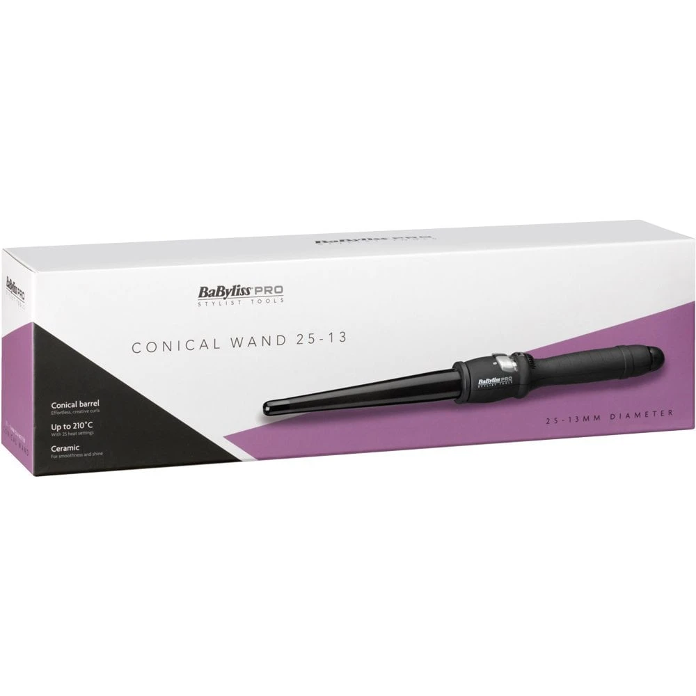 Babyliss Pro Ceramic Dial A Heat Conical Wand 25-13mm Black 4 Babyliss Pro Ceramic Dial A Heat Conical Wand 25-13mm Black - Image 2