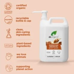 Dr Organic Morrocan Argan Oil Body Wash For Normal To Dry Skin 5000ml -JUSTMYLOOK Sales morrocan argan oil body wash for normal to dry skin 5000ml p31790 87154 image