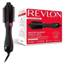 Salon One-Step Hair Dryer & Volumiser For Mid To Short Hair Black