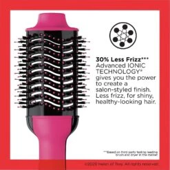 Salon One-Step Hair Dryer & Volumiser Pink -JUSTMYLOOK Sales salon one step hair dryer volumiser pink p25951 61308 image