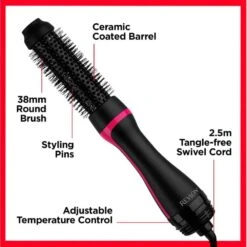 Salon One-Step Style Booster Round Brush Black -JUSTMYLOOK Sales salon one step style booster round brush black p25296 59306 image